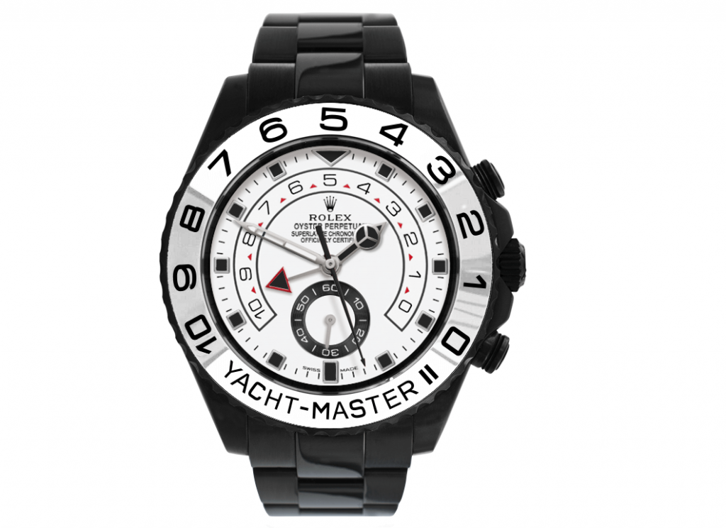 Limited Edition Fake Rolex Yacht-Master II 116680 Black Venom