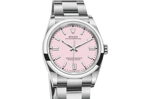 fake Rolex Oyster Perpetual 36 With candy Pink Dial
